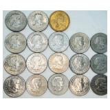 17 Susan B. Anthony Dollars & 1 Sacagawea Coin