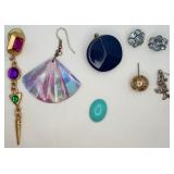7 Single Earring Pieces & 1 Fashion Jewel