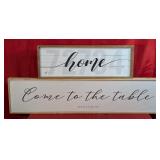 *2 Inspirational Rustic Wood Signs
