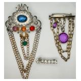 3 VTG Brooch/Pins