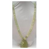 VTG Jadeite Long Bead Necklace