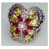 Sterling Silver Butterfly Shaped Ring