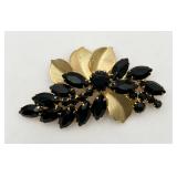 Classic Julianna Black & Gold Pin