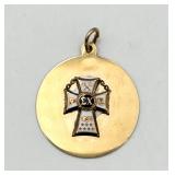 14K Gold Sigma Chi Pendant/Charm