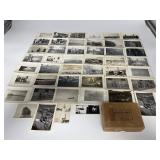 46 Black and White WWII-era Pictures w/Box