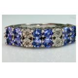925 Tanzanite & Diamond Ring