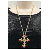 Large Fancy Cross Necklace