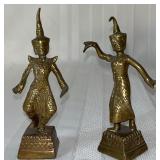 Vintage Brass Thai Khon Dancers