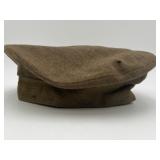 Vtg Green Military-style Wool Beret/service Cap