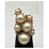 Large Vintage Fashion Cocktail Ring