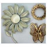 3 Pretty VTG Brooch/Pins