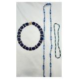 3 Blue Fashion Necklaces