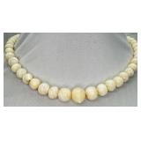 VTG Art Deco Mother-of Pearl Beaded Necklace