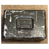 Vintage olive drab US Military metal storage case