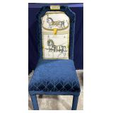 Blue Velvet 'Grand Apparat' Chair