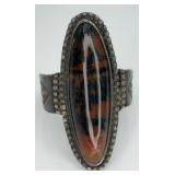 Sterling Silver Mahogany Obsidian Ring