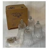 VTG Homco Chantilly clear glass bell cloche