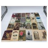 24 Antique and Vintage Postcards