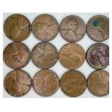 12 Wheat Pennies