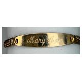 Gold-tone ID Bracelet 'Mary Ann'