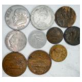10 Foreign Coins