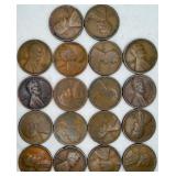 18 Wheat Pennies