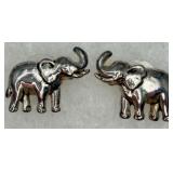 Sterling Silver Elephant Earrings