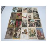 20 Antique and Vintage Postcards