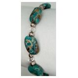 Sterling Silver Turquoise Bracelet