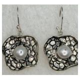 Sterling Silver Pearl Earrings