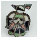 Sterling Silver VTG Zuni Native American Ring