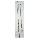 2 Blue Fashion Necklaces