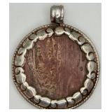 Sterling Silver Pendant w/Jasper