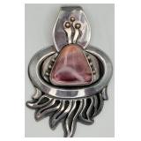 Sterling Silver Pendant w/ Windy Mountain Jasper