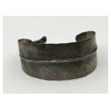 Sterling Silver Feather Cuff Bracelet