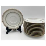 12 Vintage Noritake 'Eugenia' Saucers