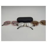 1 Reader Glasses & 2 Sunglasses