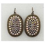 Large Oval Pierced Earrings