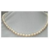 14K Freshwater Pearl Handknotted Necklace