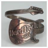 Sterling Silver Hard Rock Cafe Guitar Ring