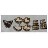 Vtg-style Two-tone Panther Ear Clip & Pendant Set