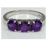 Sterling Silver Amethyst Ring
