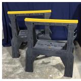 Set of Fancy Plastic Saw Horses