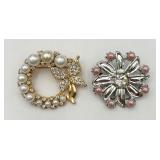 Pair of Pretty Circle Pins