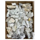Flat of Arkansas Quartz Crystals