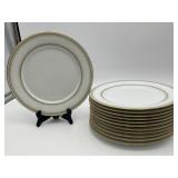 12 Vintage Noritake 'Eugenia' China Plates