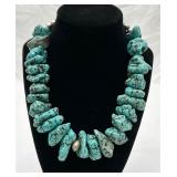 Heavy Chunky Turquoise Necklace