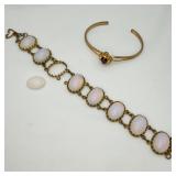 2 Fashion Gold-tone Bracelets