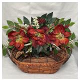 Nice Wicker Basket and Floral Scone