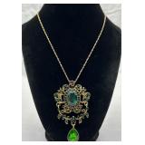 New Emerald Green Pendant on Chain